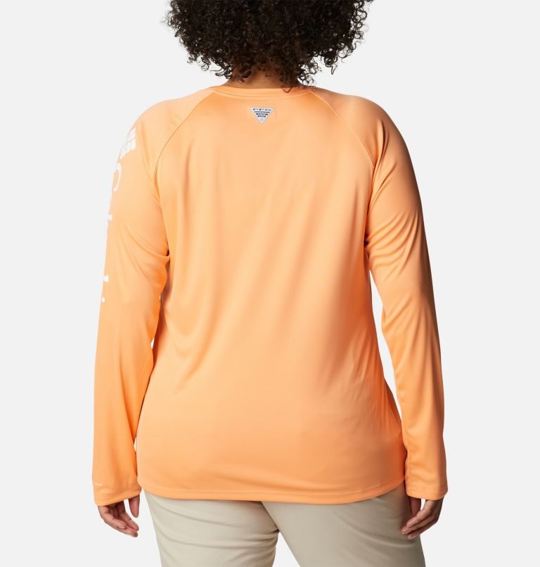 Women's Columbia PFG Tidal Tee II Long Sleeve Sweatshirts Orange | Plus Size CA-NA651